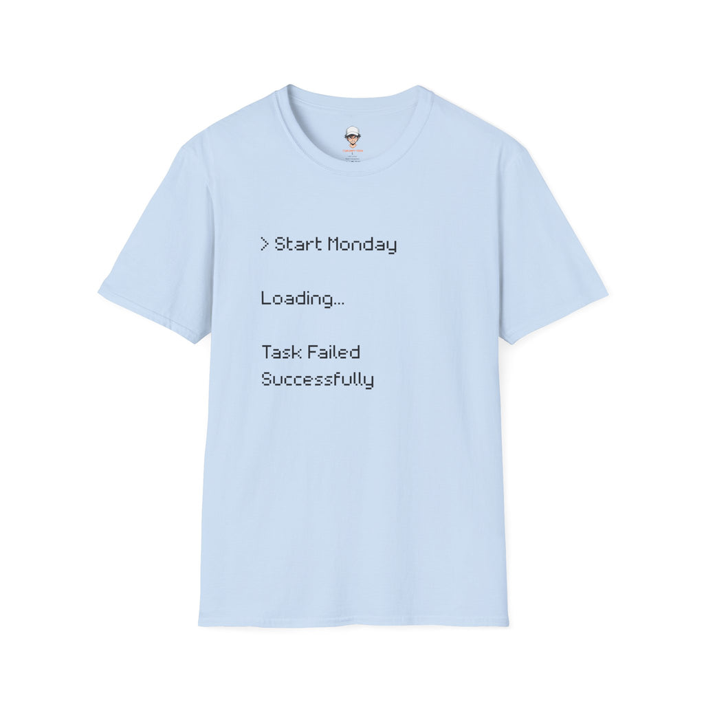 Monday Loading T-Shirt — Funny Lazy Monday Graphic Tee