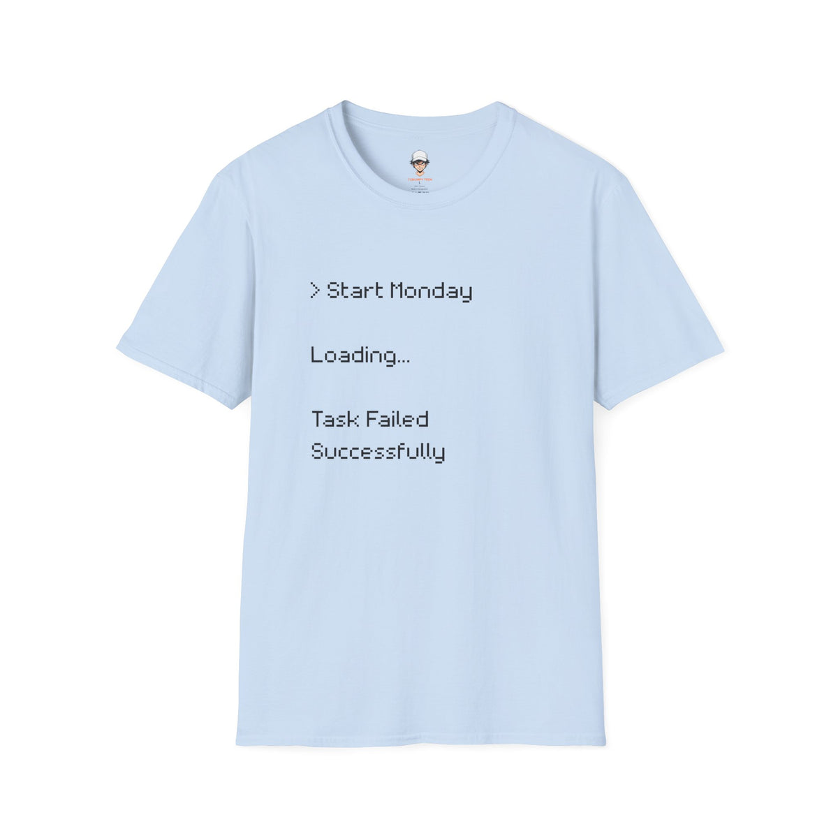 Monday Loading T-Shirt — Funny Lazy Monday Graphic Tee