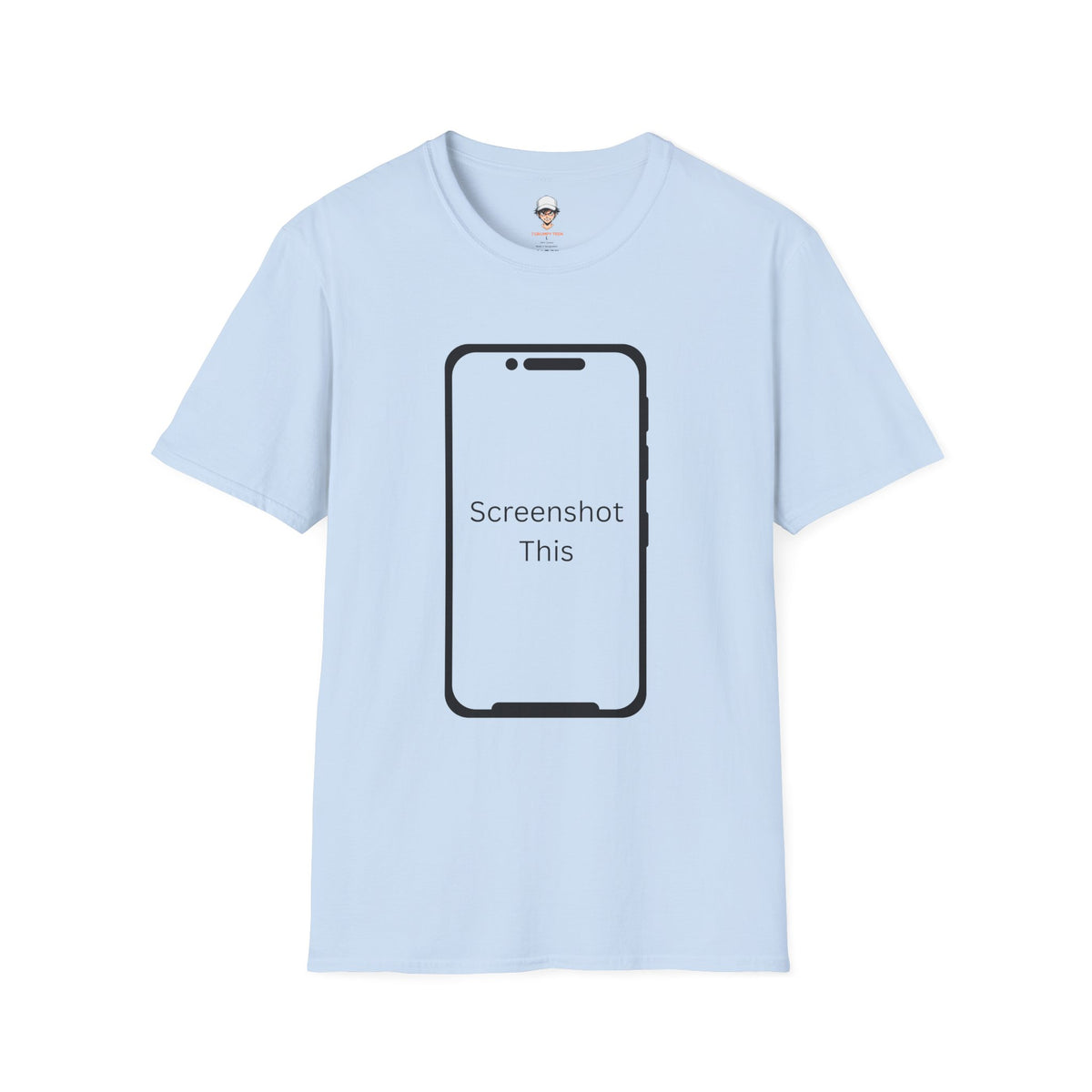 Screenshot This T-Shirt — Funny Phone Outline Graphic Tee