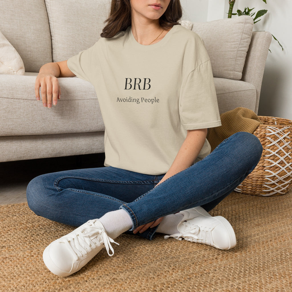 BRB Avoiding People T-Shirt — Introvert Humor Graphic Tee