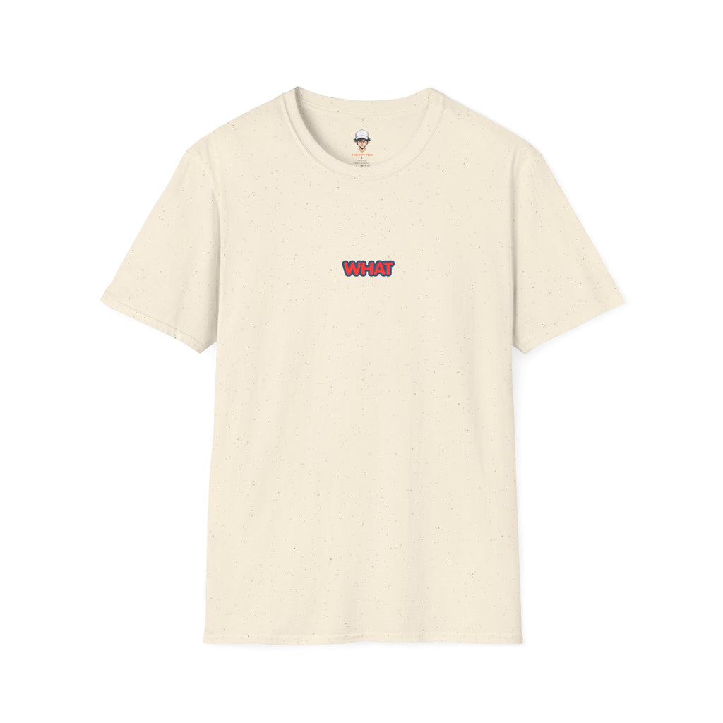Retro 'WHAT' Chest Print Tee