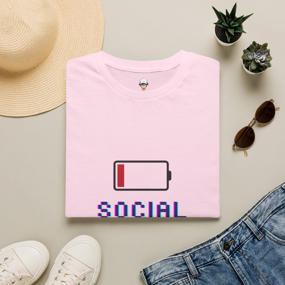 Low Social Battery T-Shirt — Tee for Introverts