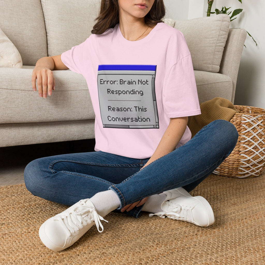 Error: Brain Not Responding T-Shirt — Retro Computer Graphic Tee