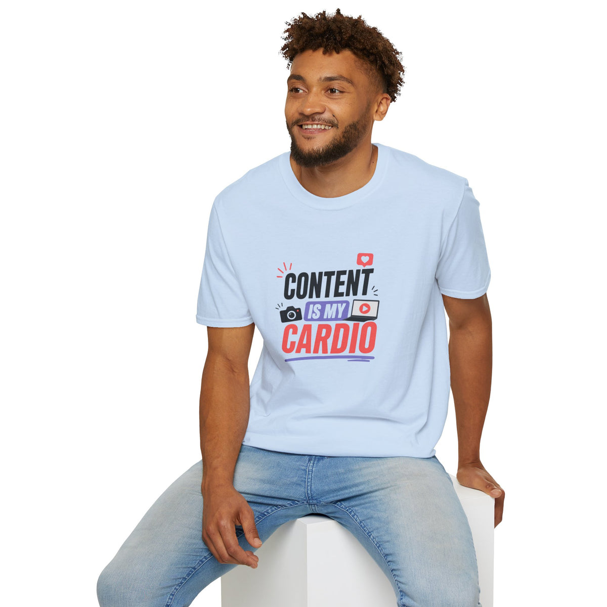 Content Is My Cardio T-Shirt — Social Media Creator Graphic Tee