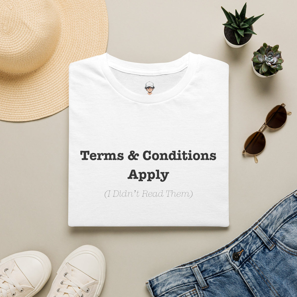 Terms & Conditions Apply T-Shirt — Minimalist Casual Graphic Tee
