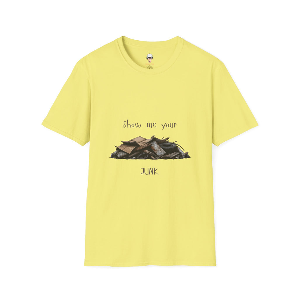 "Show Me Your Junk" Vintage Car Parts Graphic Tee