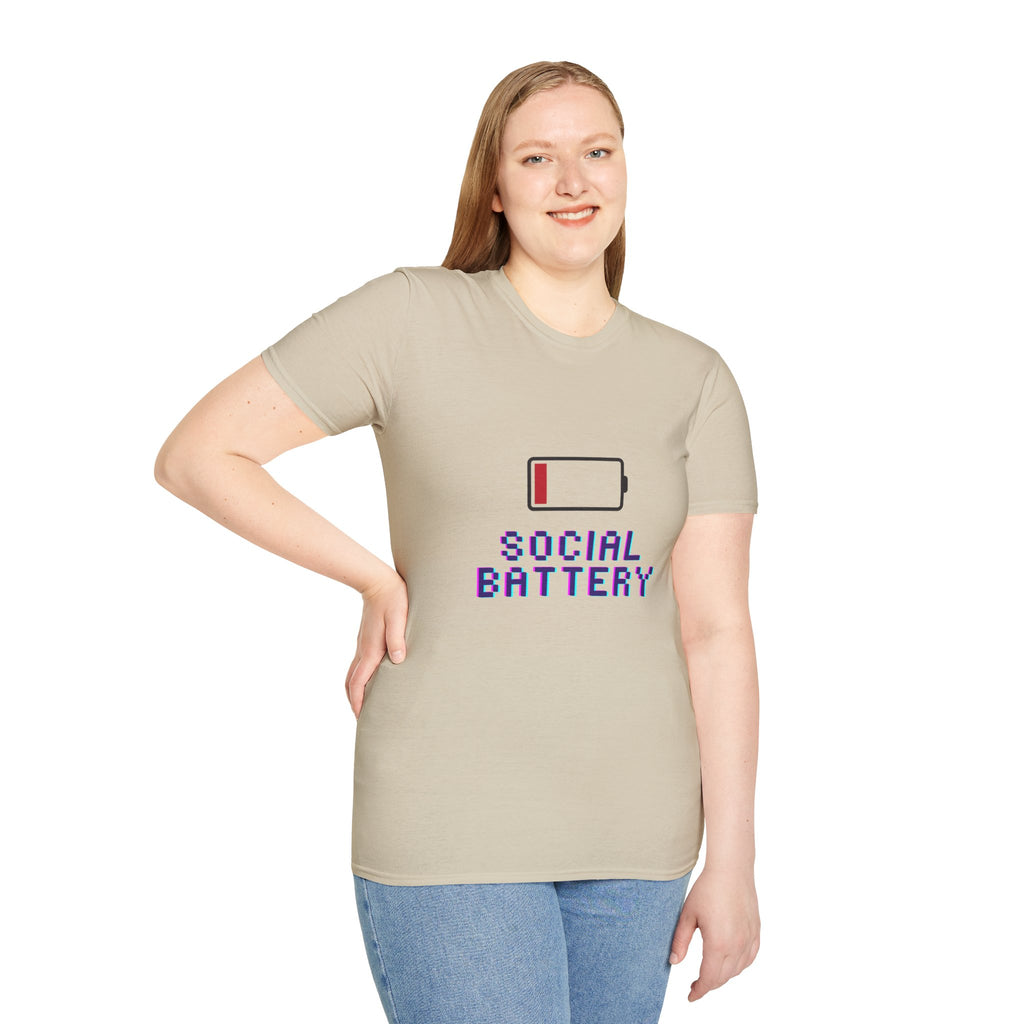 Low Social Battery T-Shirt — Tee for Introverts