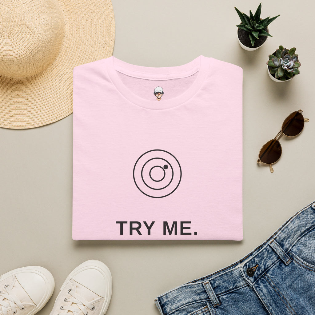 "Try Me" Graphic T-Shirt — Minimal Statement Tee