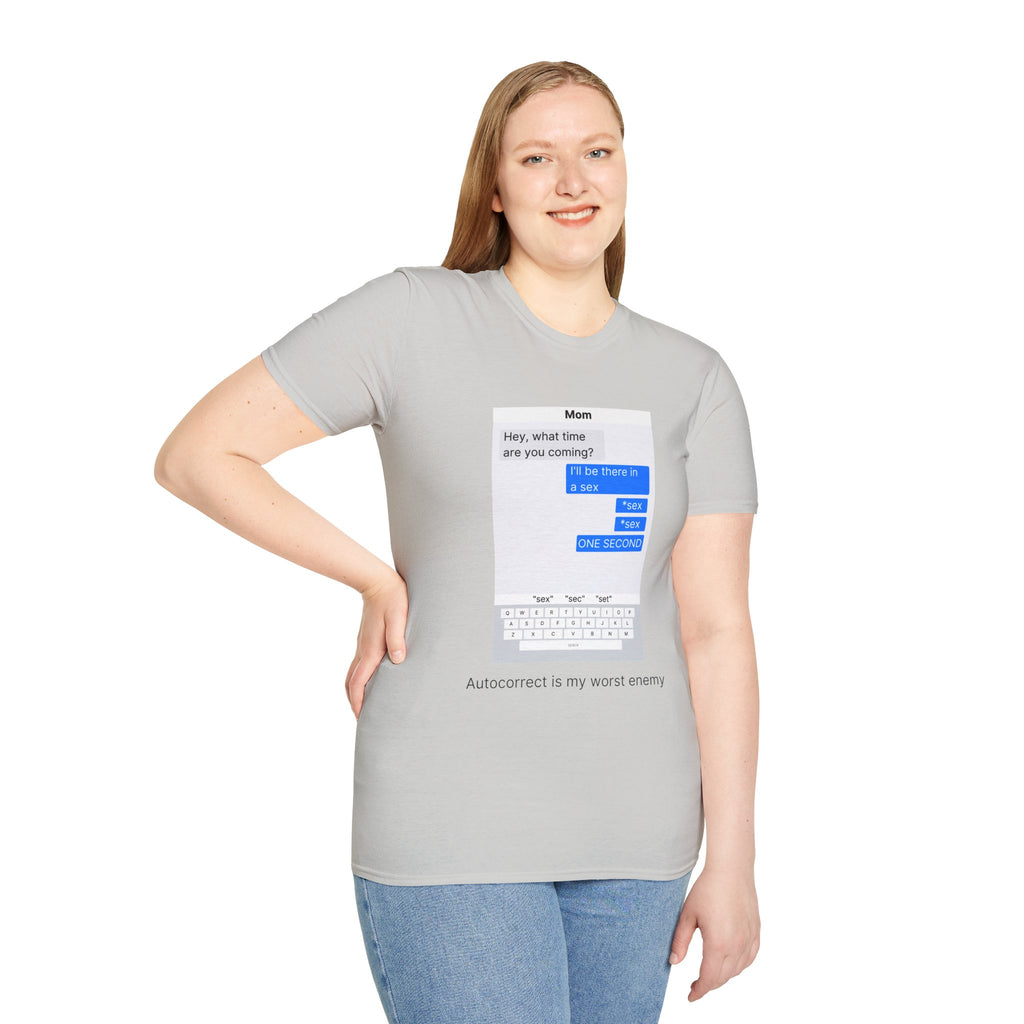 Autocorrect is my worst enemy T‑Shirt — Speech Bubble Graphic Tee