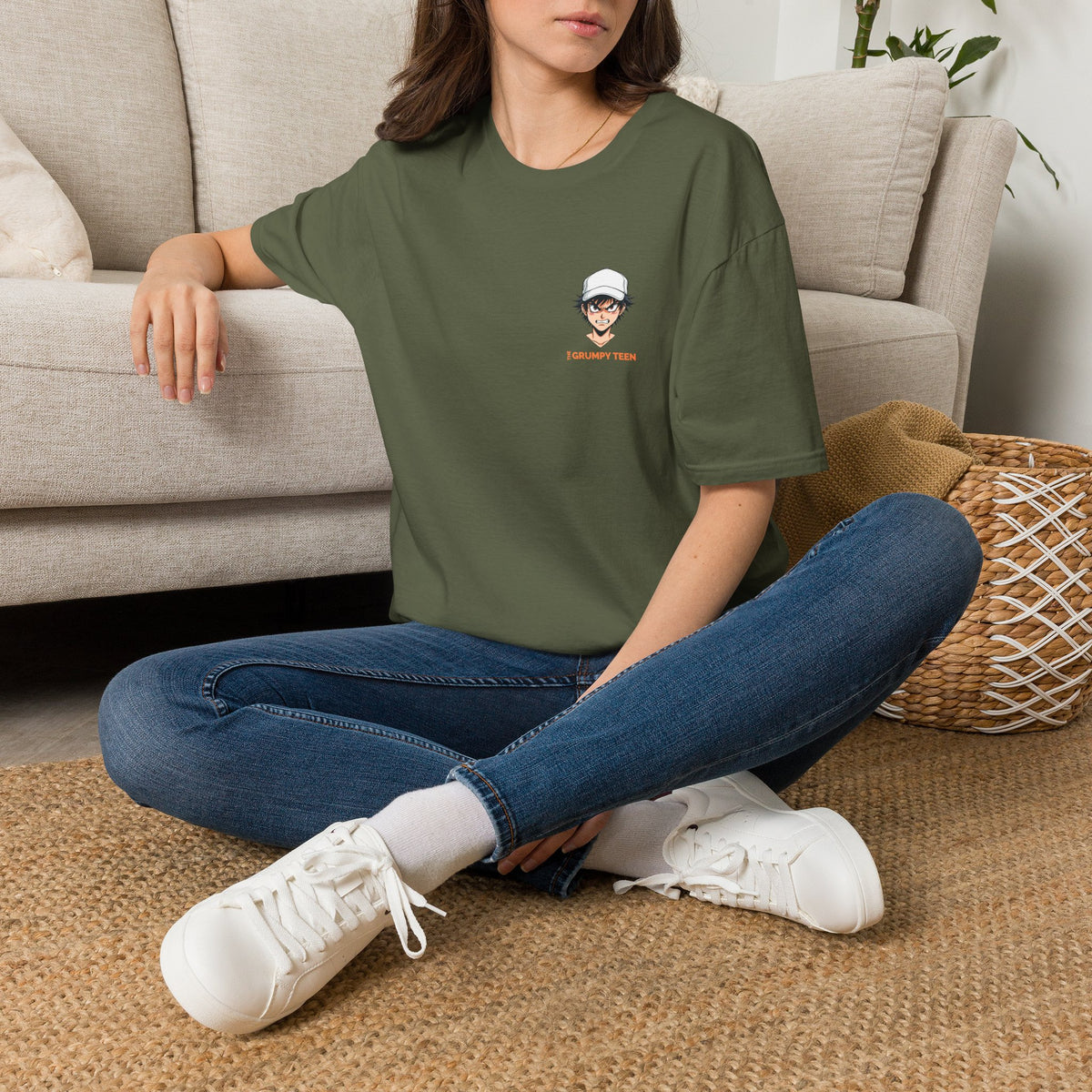 Grumpy Teen Graphic T-Shirt