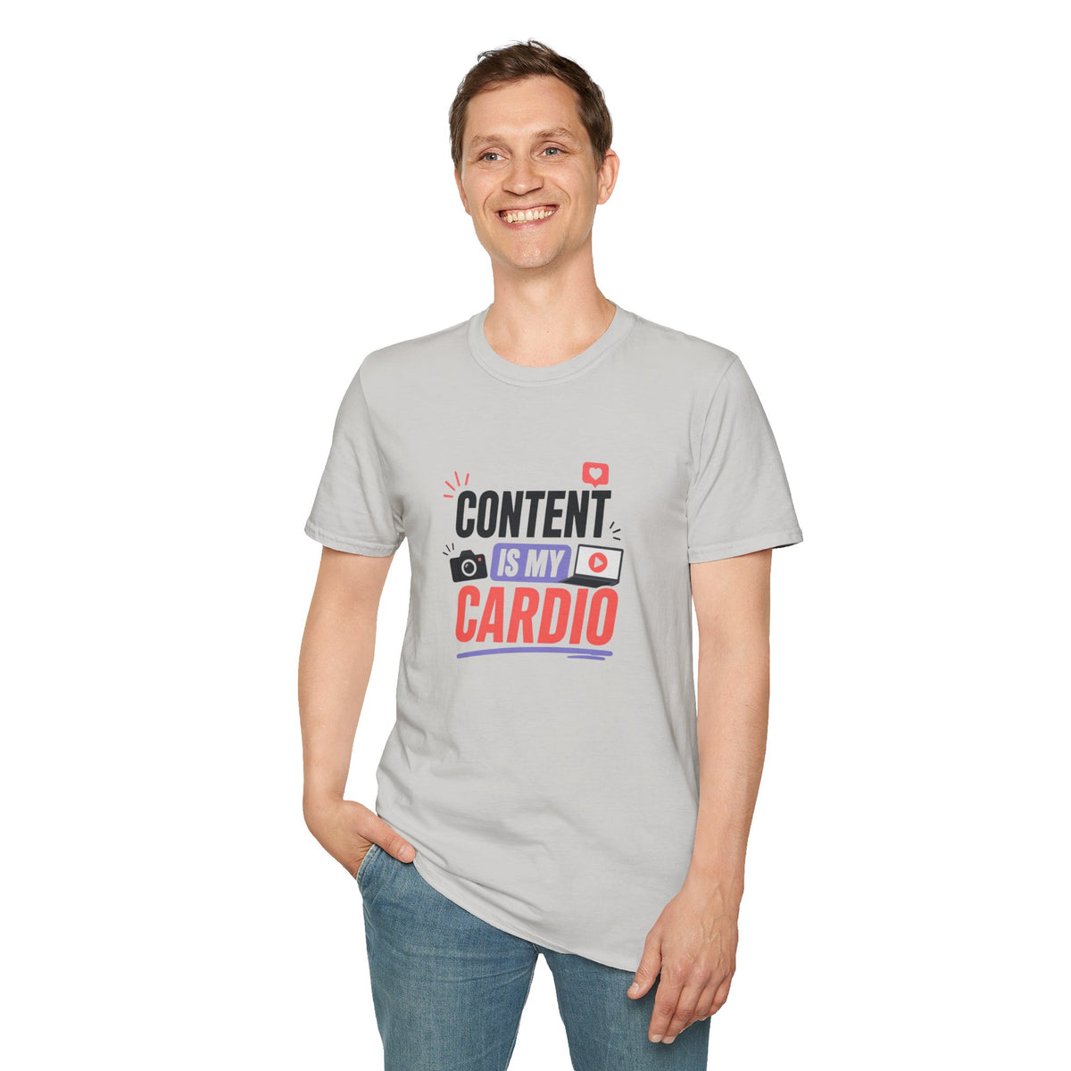 Content Is My Cardio T-Shirt — Social Media Creator Graphic Tee