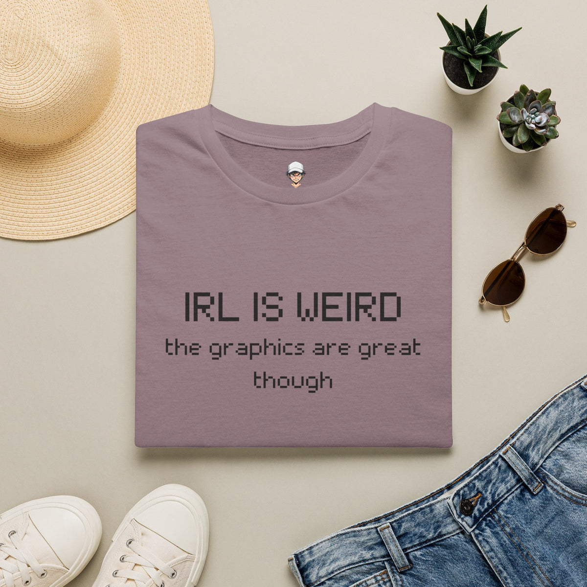 IRL Is Weird - Minimalist Graphic Tee