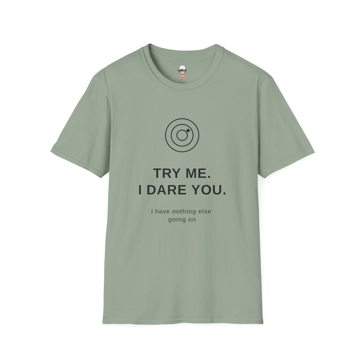 "Try Me" Graphic T-Shirt — Minimal Statement Tee