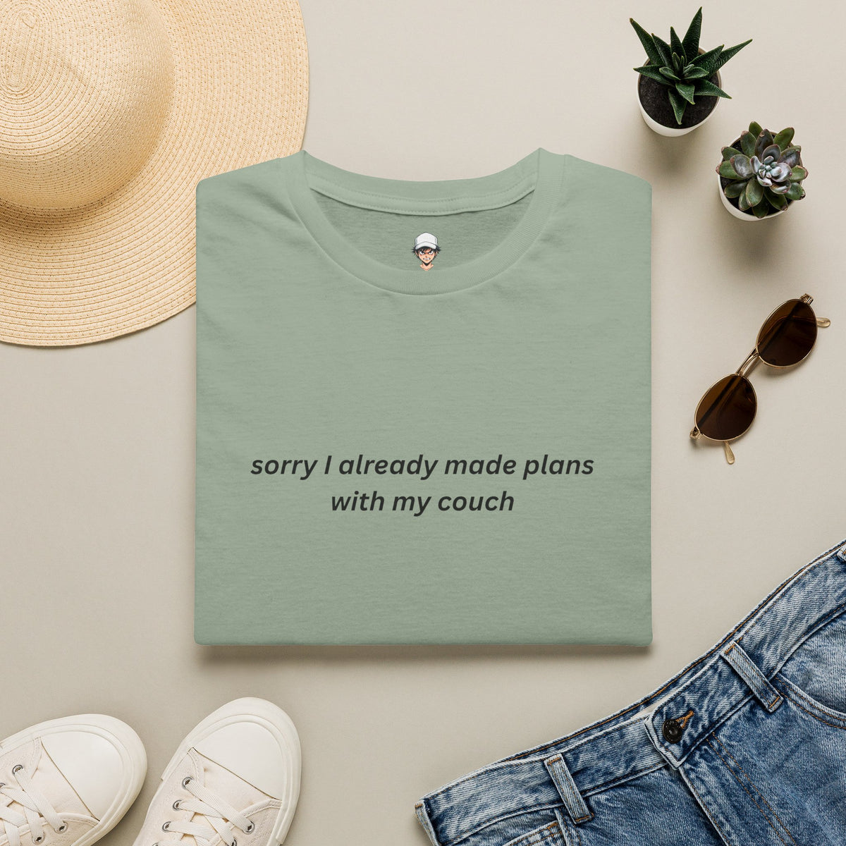 I already made plans with my couch T-Shirt — Relaxed Lounge Tee