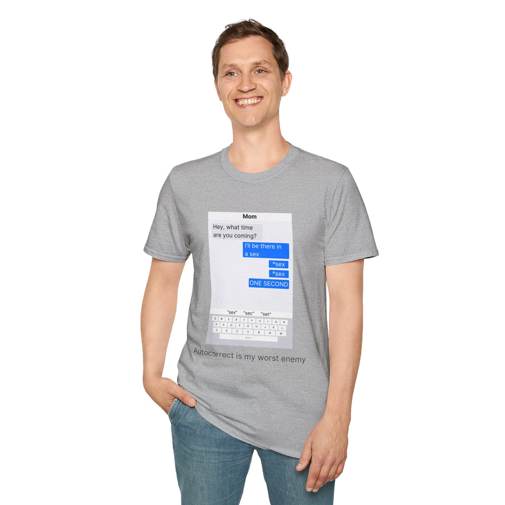 Autocorrect is my worst enemy T‑Shirt — Speech Bubble Graphic Tee