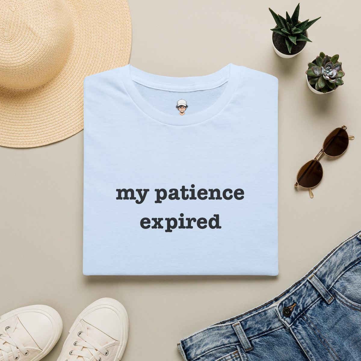 my patience expired T-Shirt — Minimalist Statement Tee