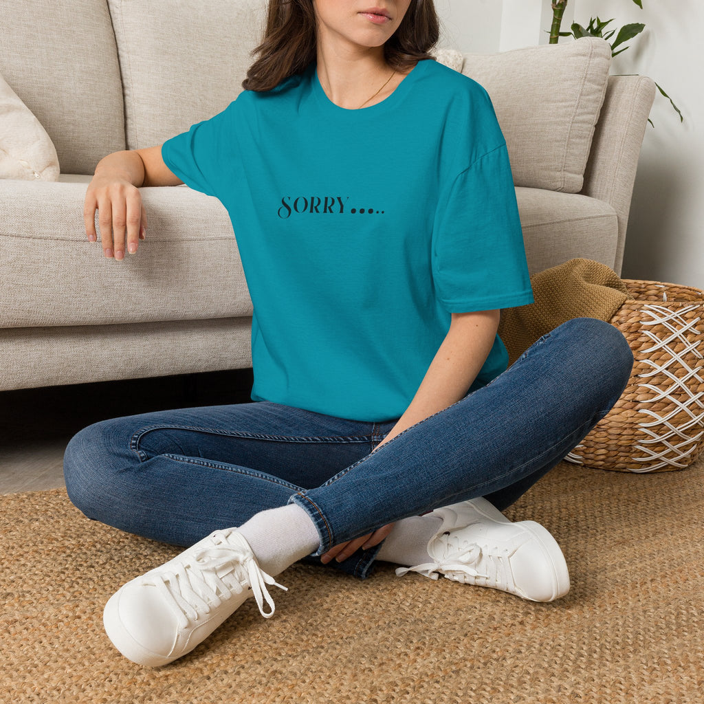 Sorry.... T-Shirt — Minimalist Apology Graphic Tee