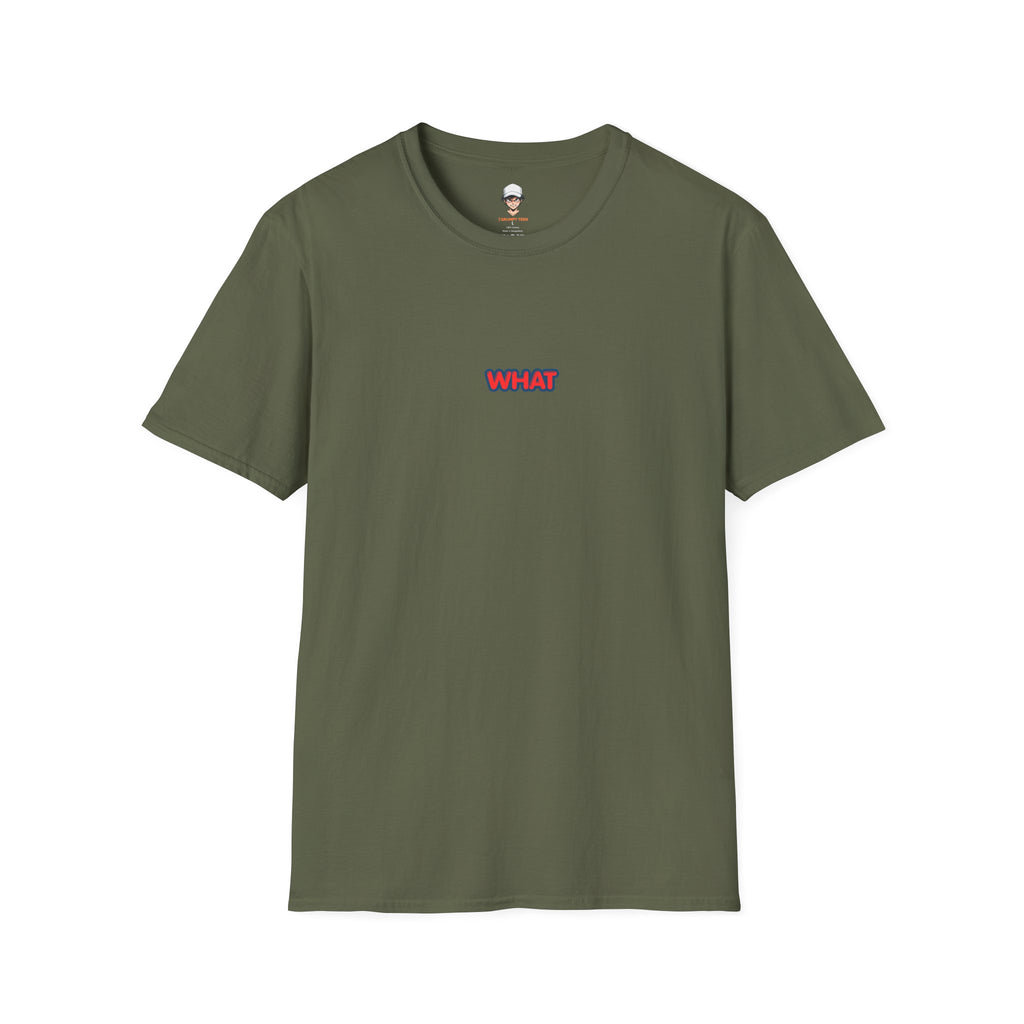 Retro 'WHAT' Chest Print Tee