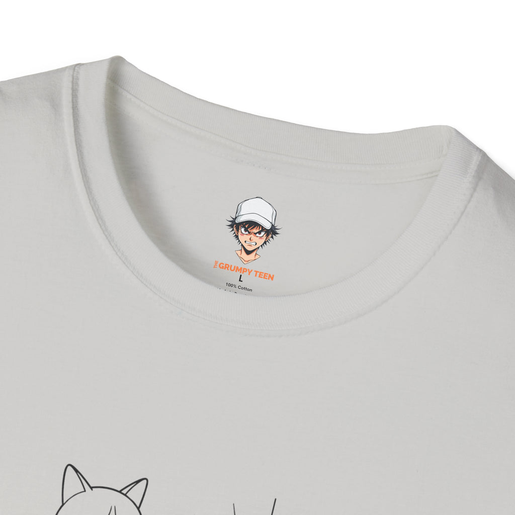 mornings can fight me - Funny Grumpy Cat Tee