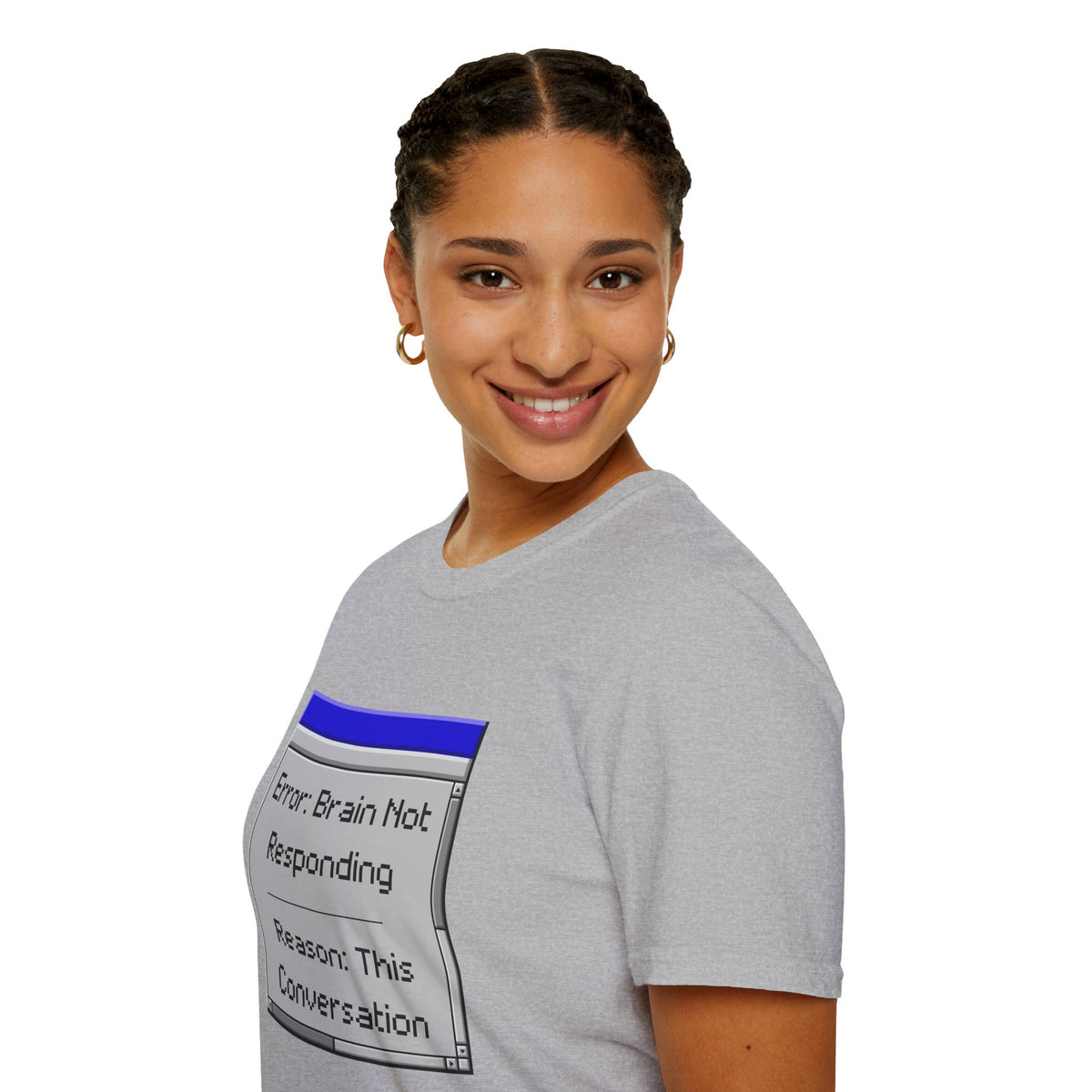 Error: Brain Not Responding T-Shirt — Retro Computer Graphic Tee