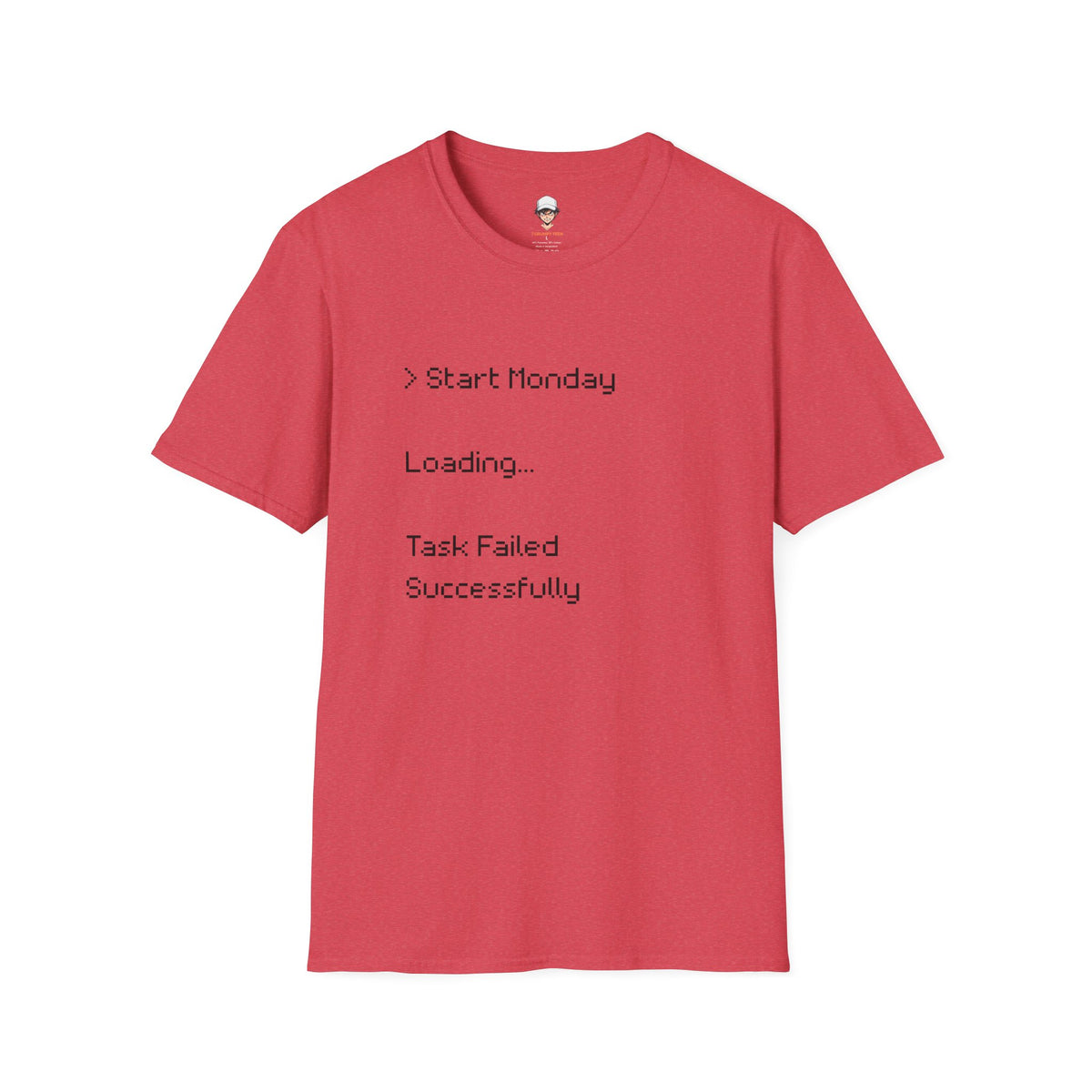 Monday Loading T-Shirt — Funny Lazy Monday Graphic Tee