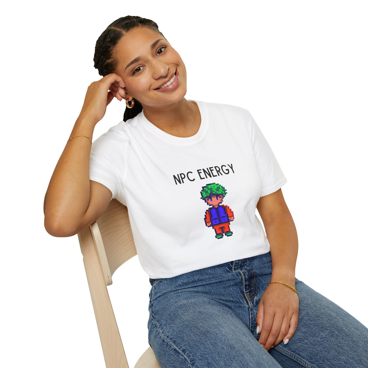 NPC Energy T‑Shirt — Retro Pixel Gamer Tee