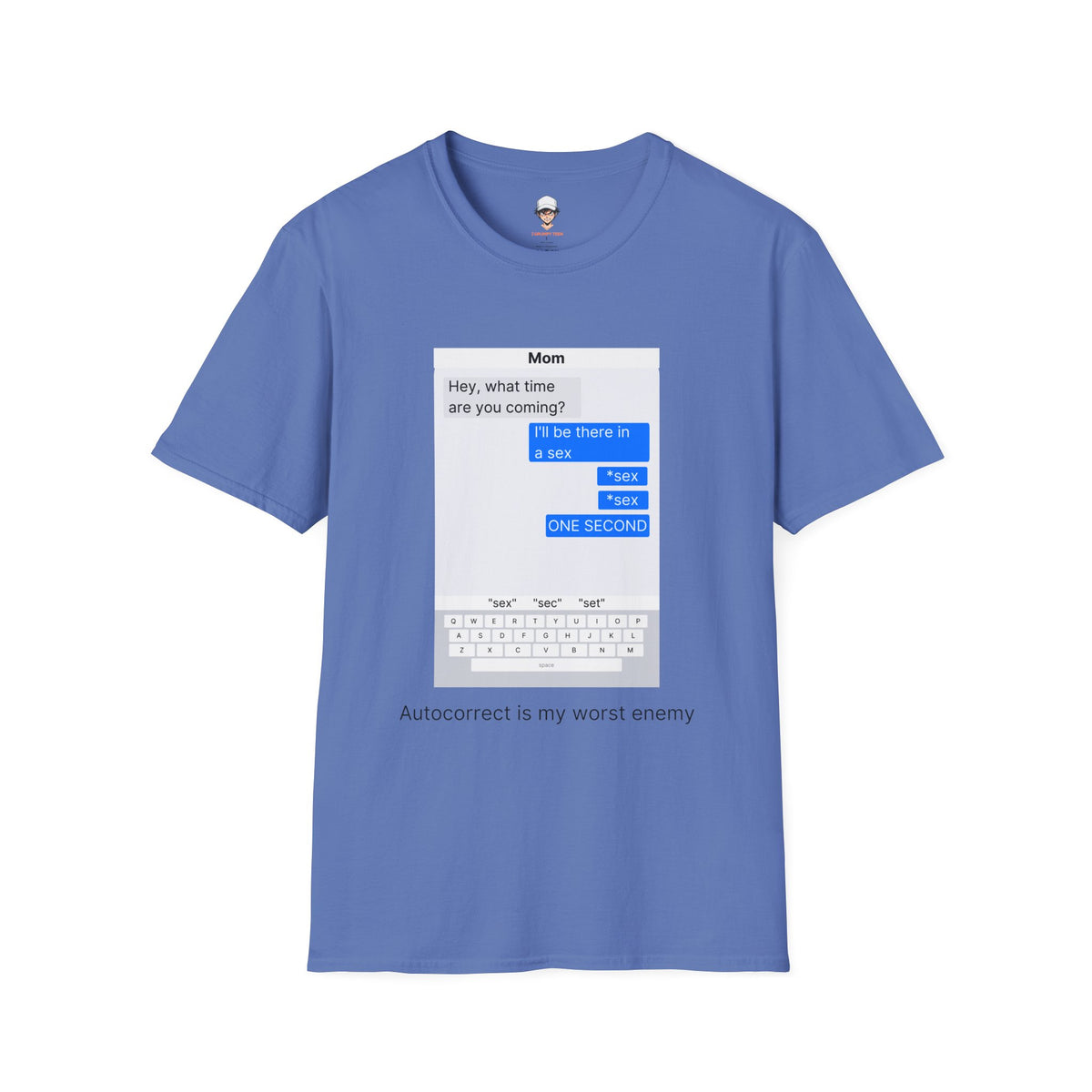 Autocorrect is my worst enemy T‑Shirt — Speech Bubble Graphic Tee