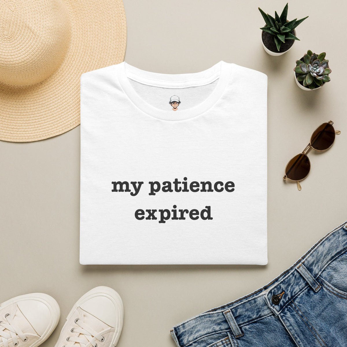 my patience expired T-Shirt — Minimalist Statement Tee