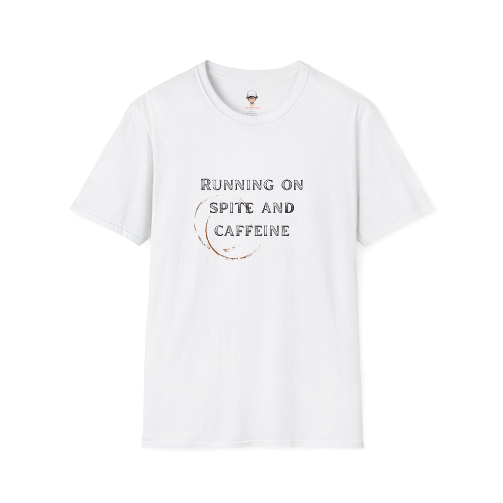 Running on Spite and Caffeine — Coffee Stain Graphic T-Shirt