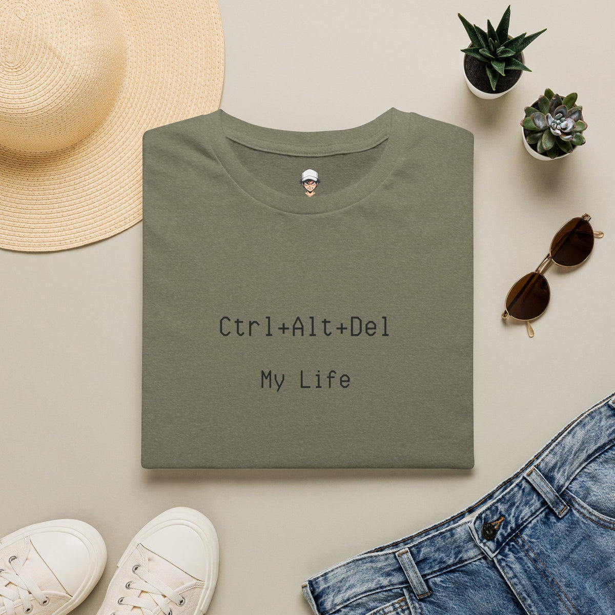 Ctrl+Alt+Del My Life T-Shirt — Minimal Tech Graphic Tee