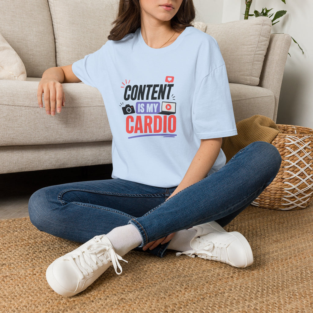 Content Is My Cardio T-Shirt — Social Media Creator Graphic Tee