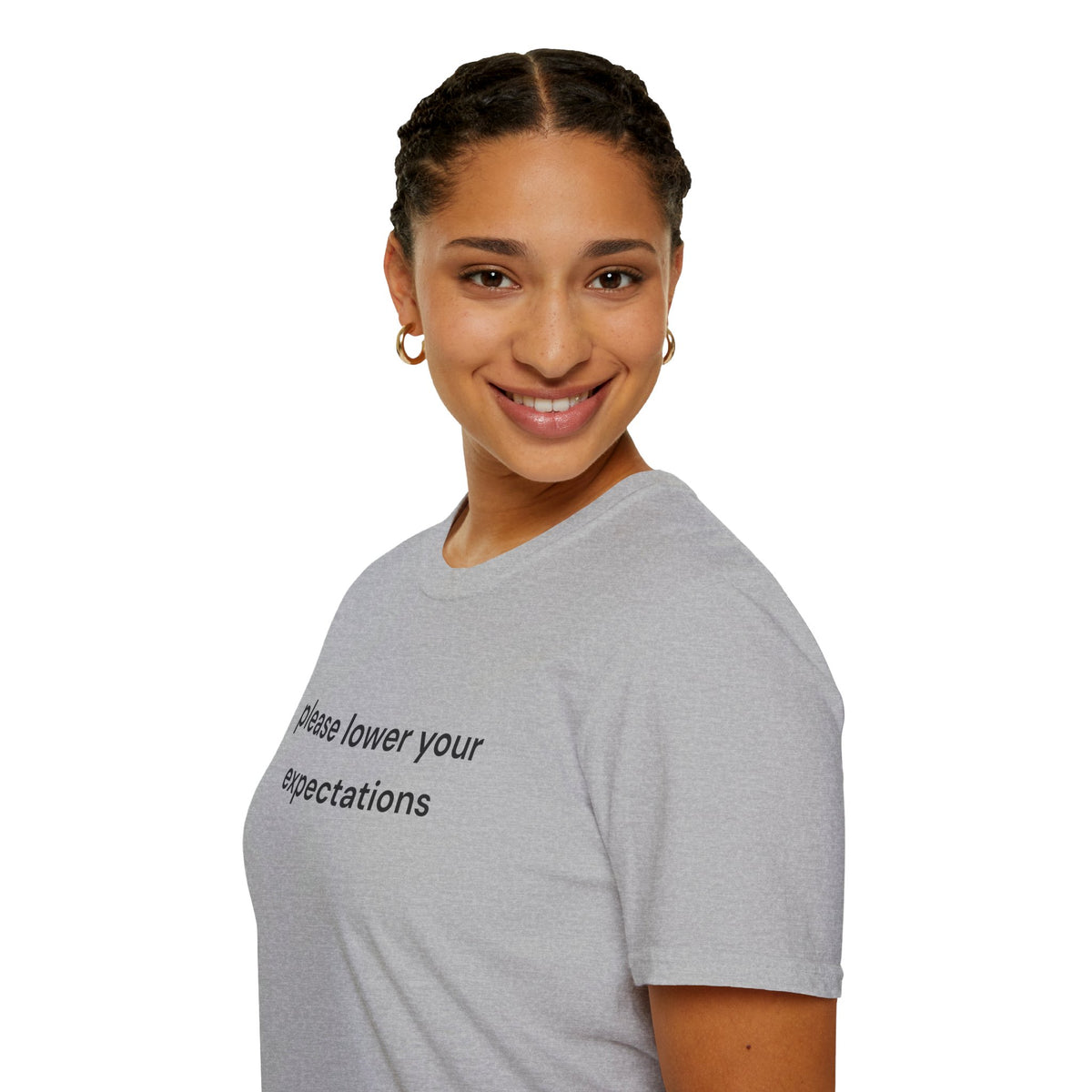 lower your expectations T-Shirt — Minimalist Slogan Tee