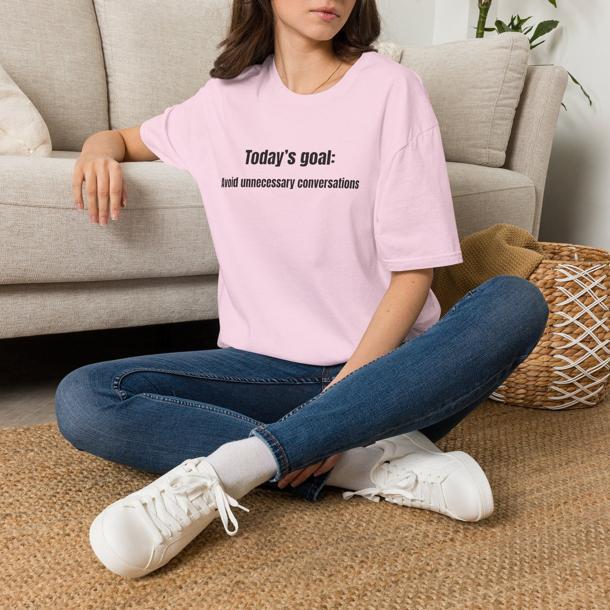 Today's goal T-Shirt — Minimalist Funny Graphic Tee