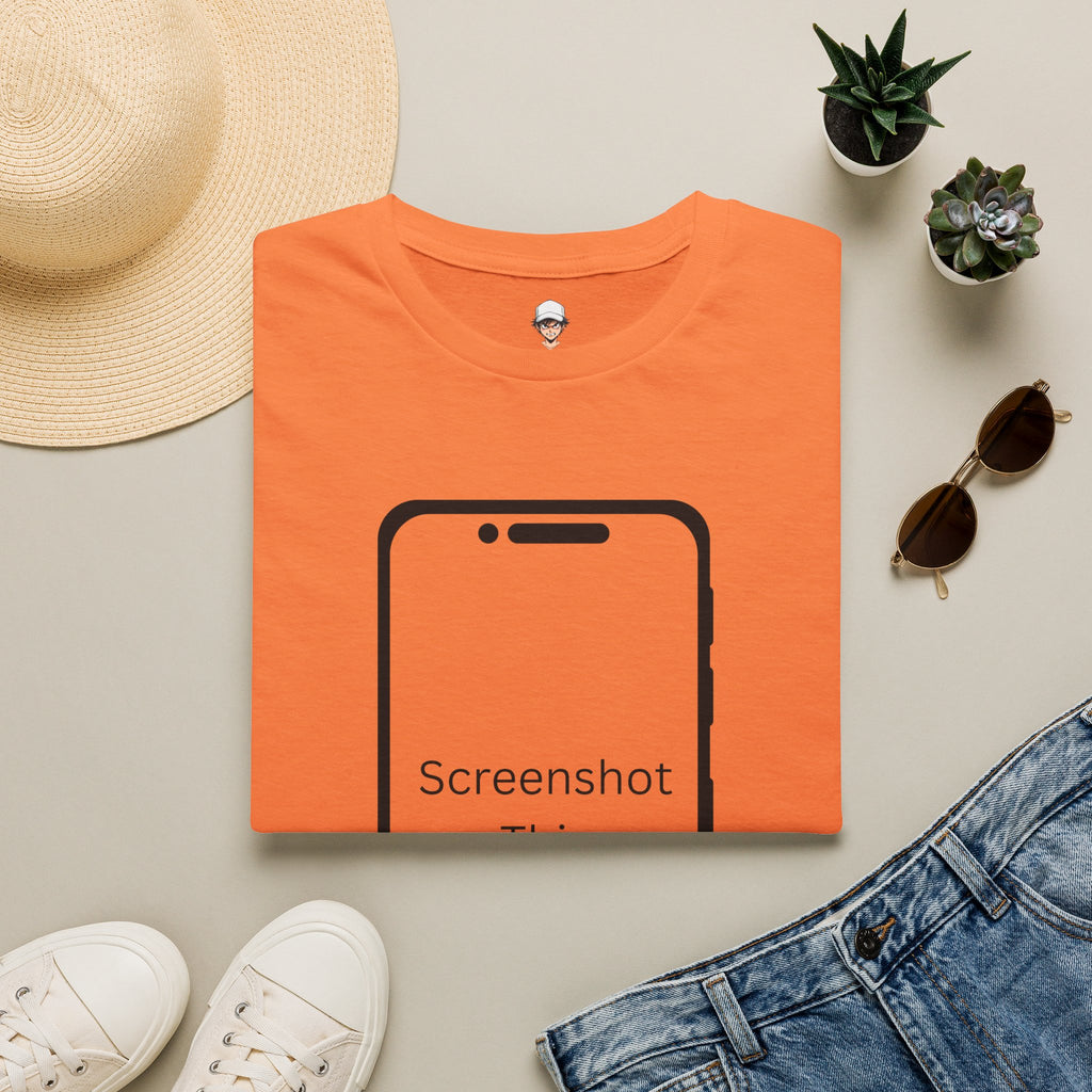 Screenshot This T-Shirt — Funny Phone Outline Graphic Tee