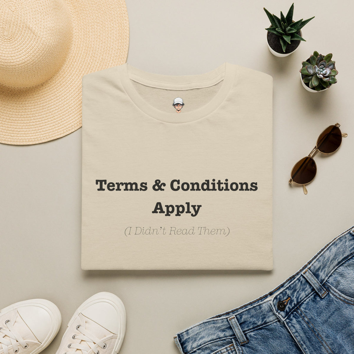 Terms & Conditions Apply T-Shirt — Minimalist Casual Graphic Tee