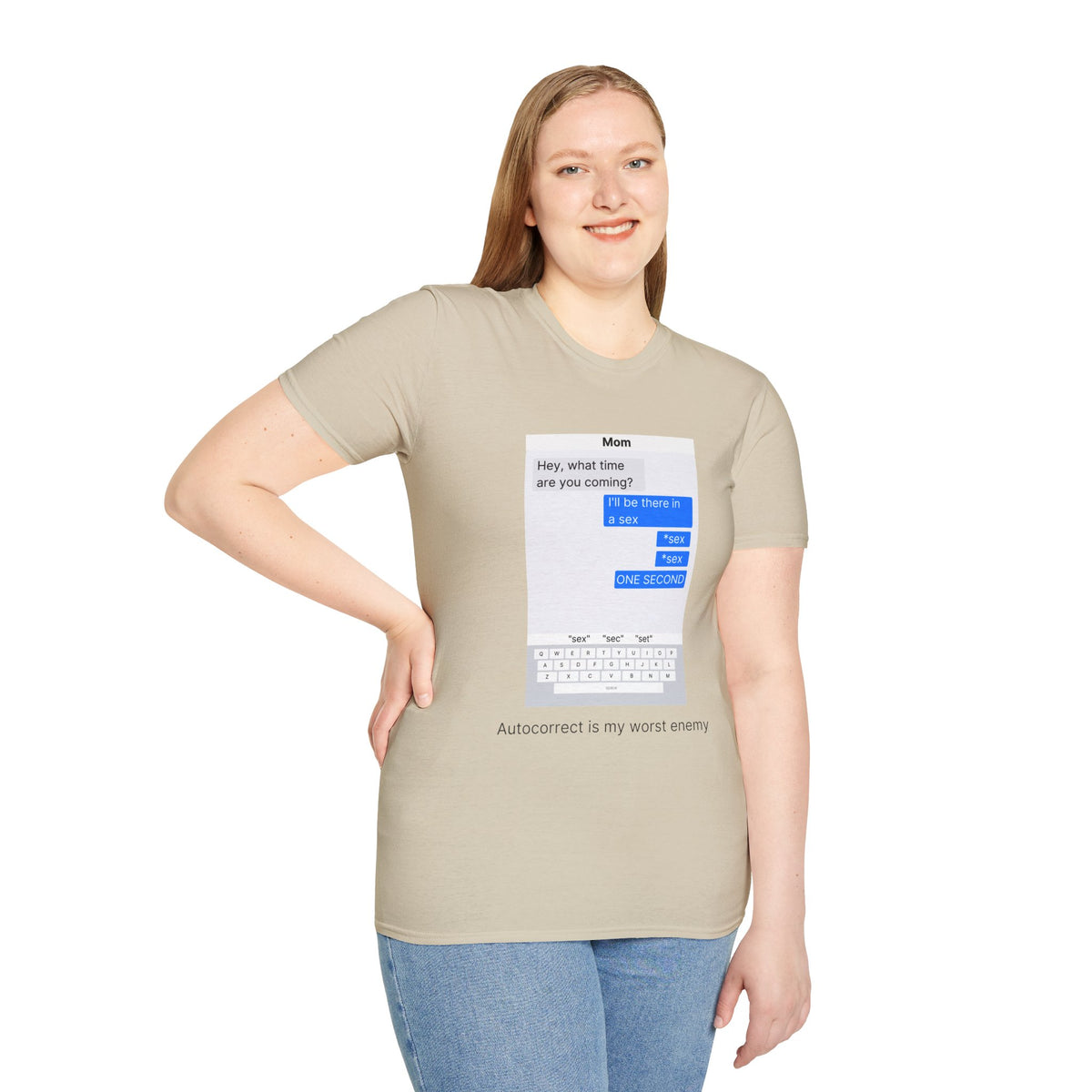 Autocorrect is my worst enemy T‑Shirt — Speech Bubble Graphic Tee