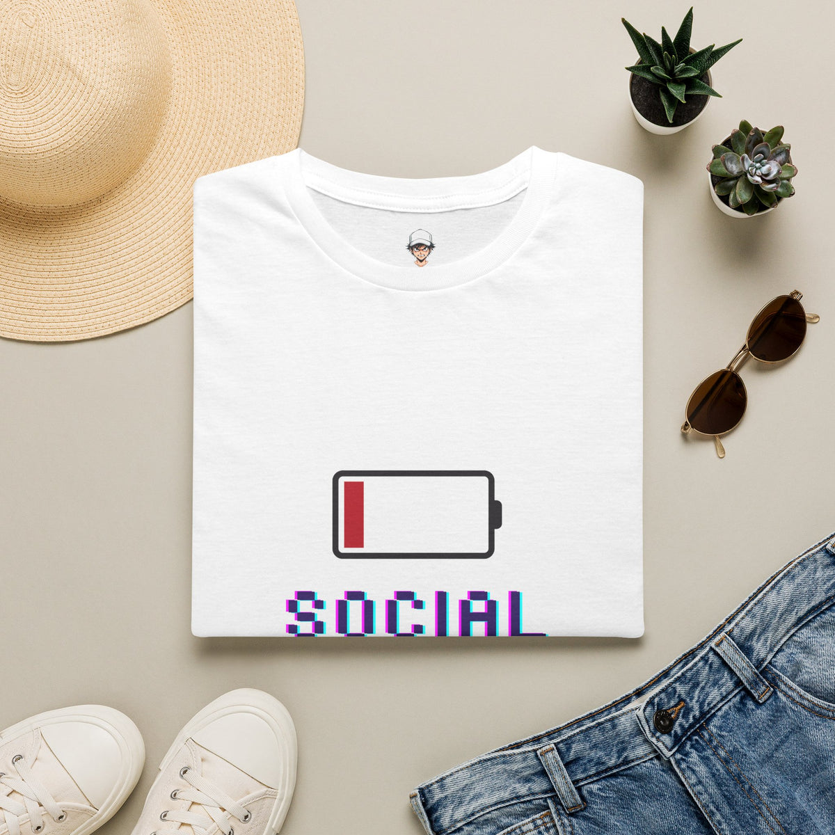 Low Social Battery T-Shirt — Tee for Introverts