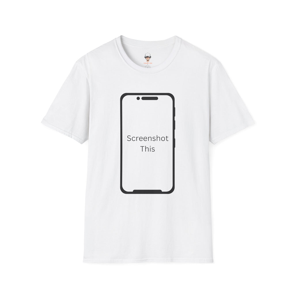 Screenshot This T-Shirt — Funny Phone Outline Graphic Tee