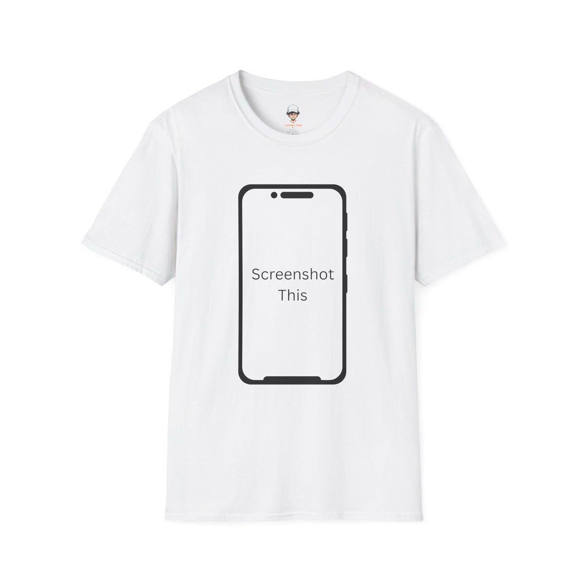 Screenshot This T-Shirt — Funny Phone Outline Graphic Tee