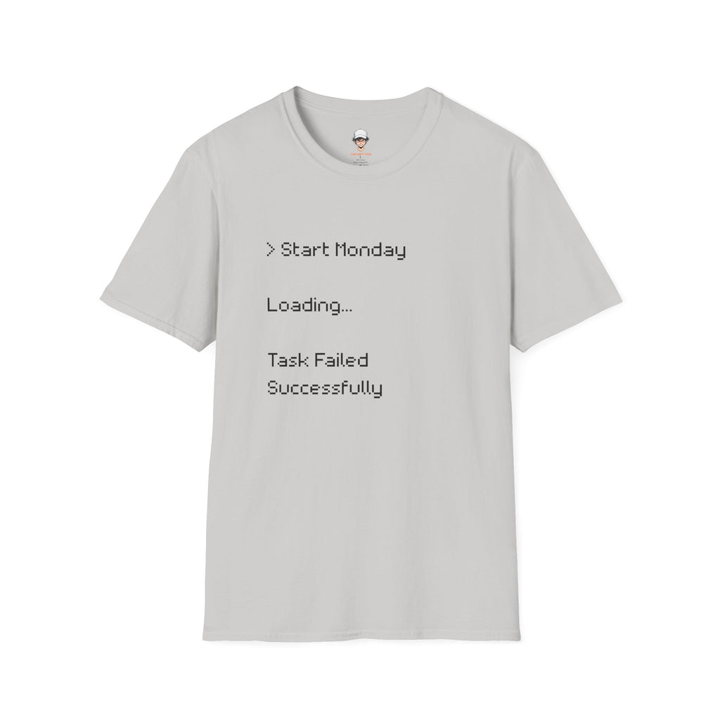 Monday Loading T-Shirt — Funny Lazy Monday Graphic Tee