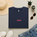 Retro 'WHAT' Chest Print Tee