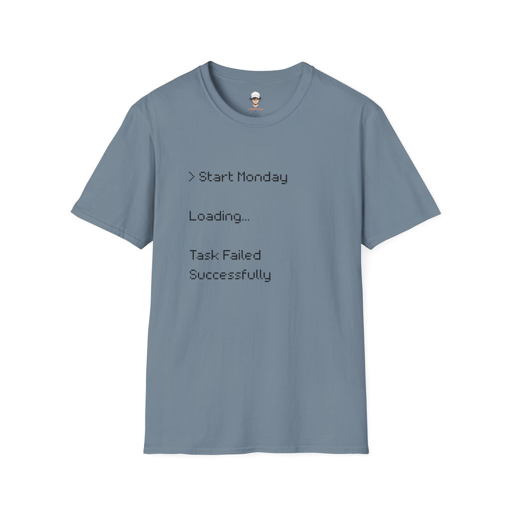 Monday Loading T-Shirt — Funny Lazy Monday Graphic Tee
