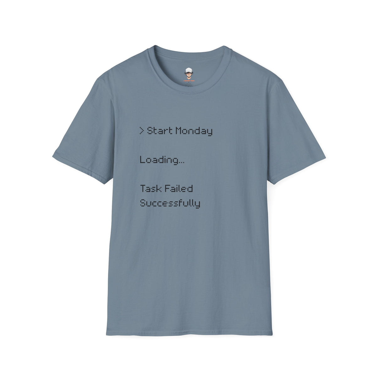 Monday Loading T-Shirt — Funny Lazy Monday Graphic Tee
