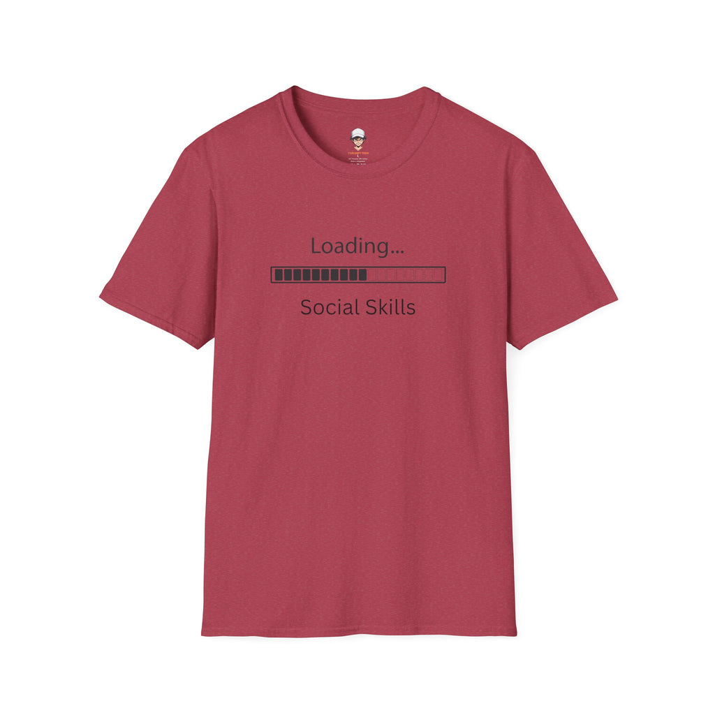 Loading Social Skills T-Shirt — Funny Introvert Shirt, Social Anxiety Humor Tee
