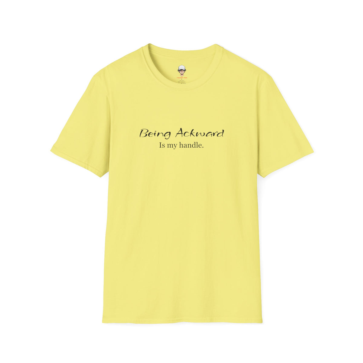 Being Awkward Is My Handle T-Shirt — Funny Introvert Graphic Tee