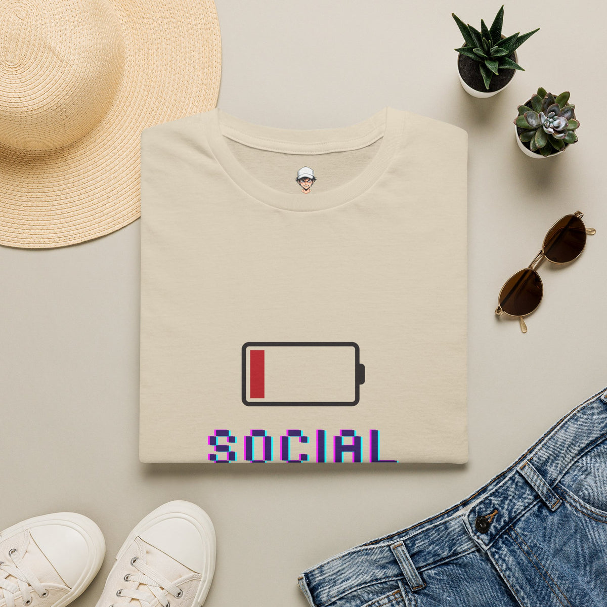 Low Social Battery T-Shirt — Tee for Introverts