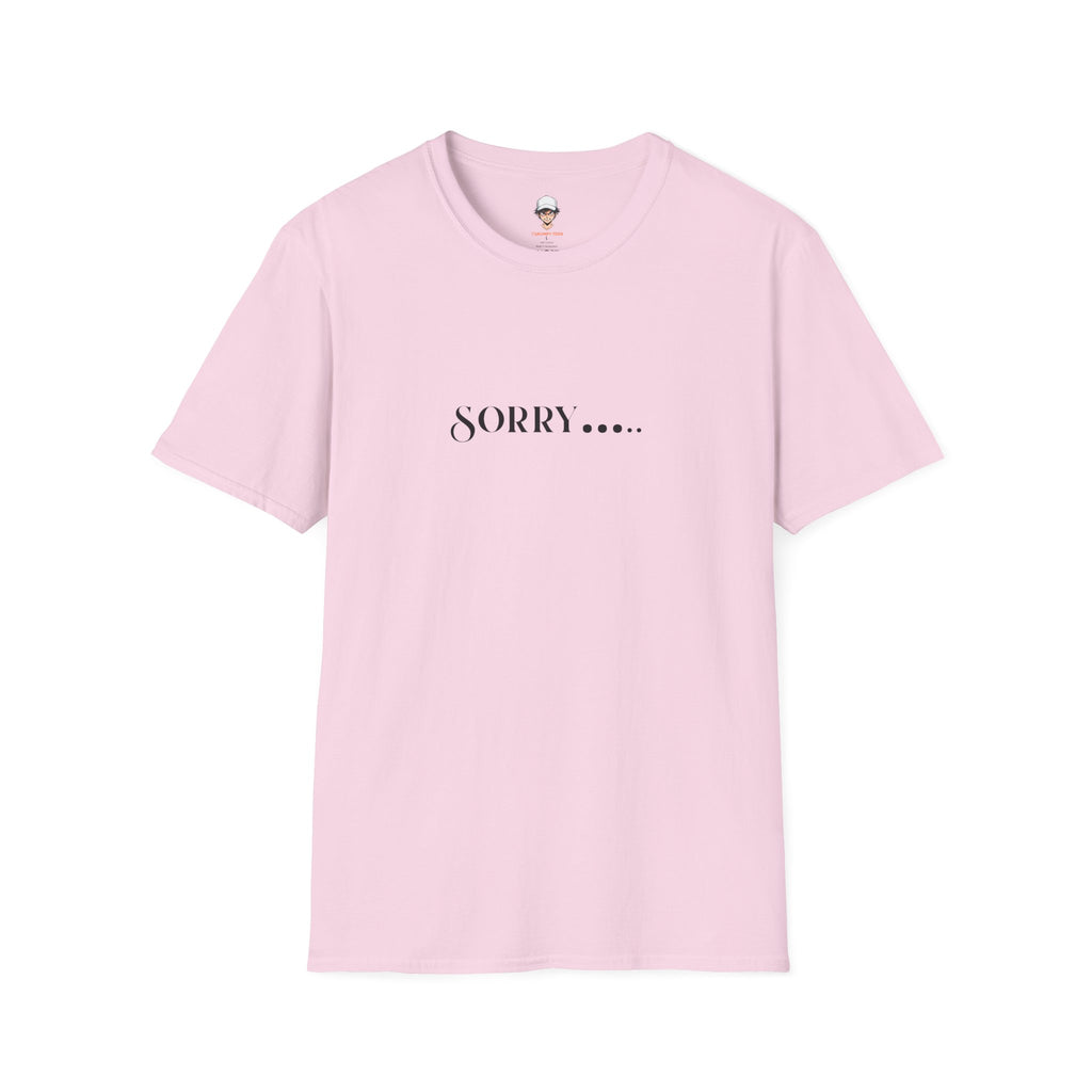 Sorry.... T-Shirt — Minimalist Apology Graphic Tee