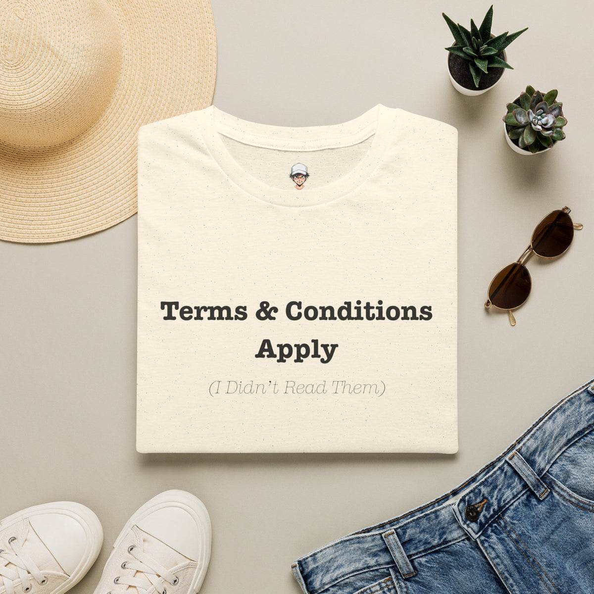 Terms & Conditions Apply T-Shirt — Minimalist Casual Graphic Tee