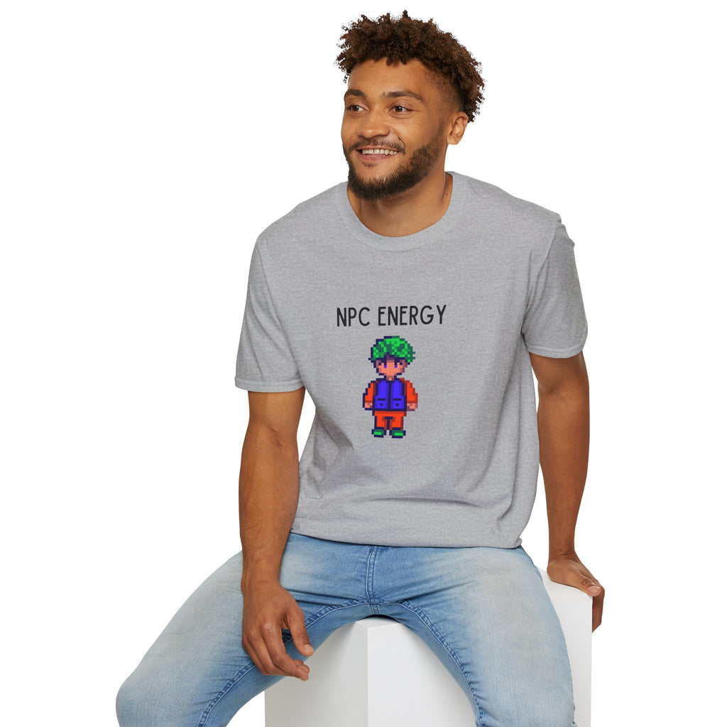NPC Energy T‑Shirt — Retro Pixel Gamer Tee